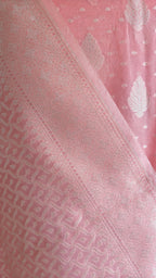 Light Pink Banarasi premium Linen Suit