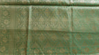 Elegant sea green Shimmer Tissue Saree with Meenakari Floral Work