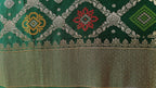 Green Banarasi Bandhej Saree