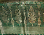Green Banarasi Bandhej Saree