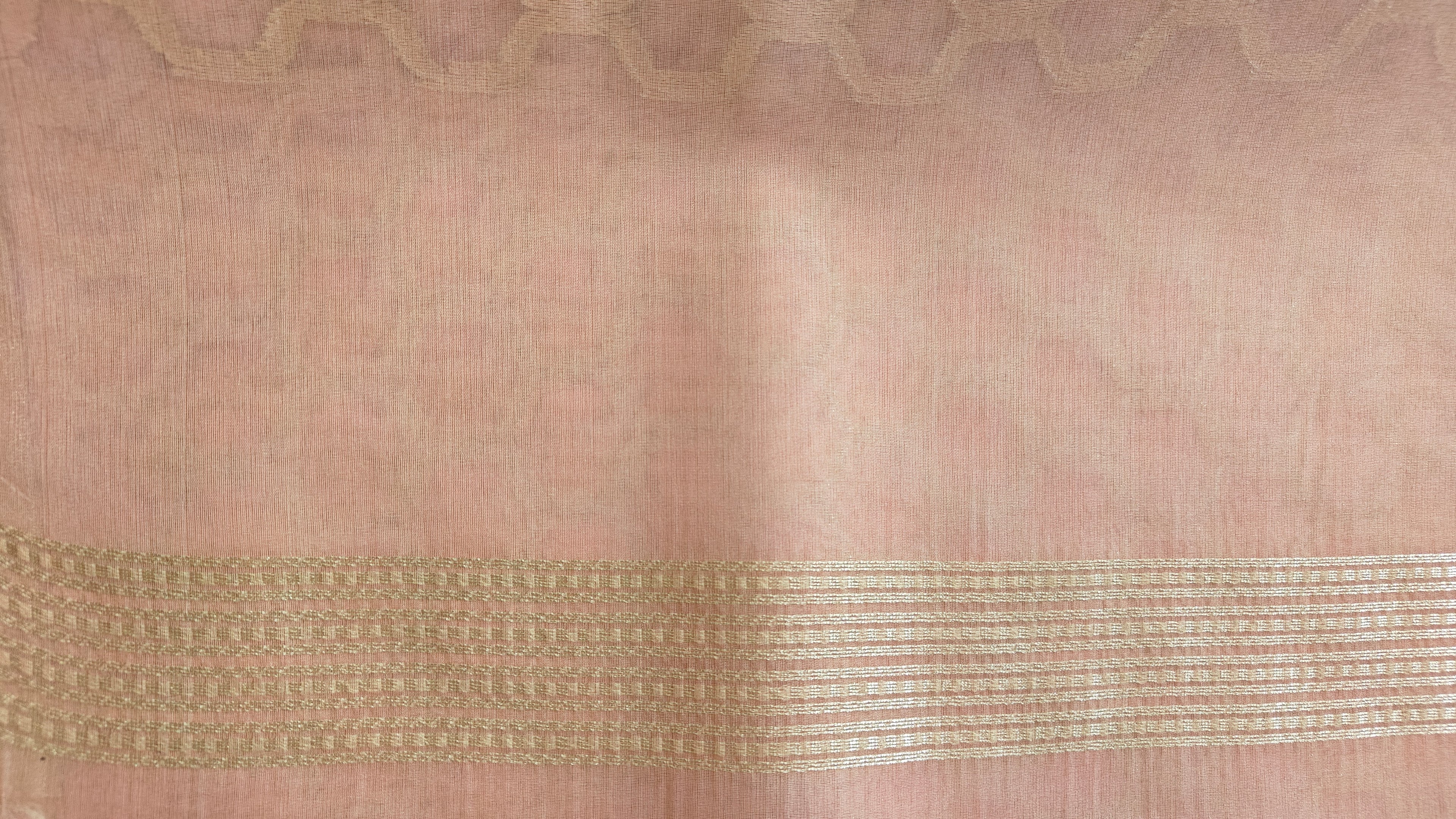 Graceful Pink Organza Saree with All-Over Zari Work