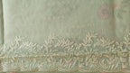 Elegant Light Green Organza Saree with Thread Work