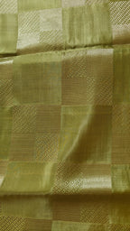 Neon Parrot Green Designer Saree with Shimmery Silk