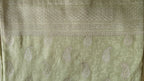 Pastel green Tanchoi saree