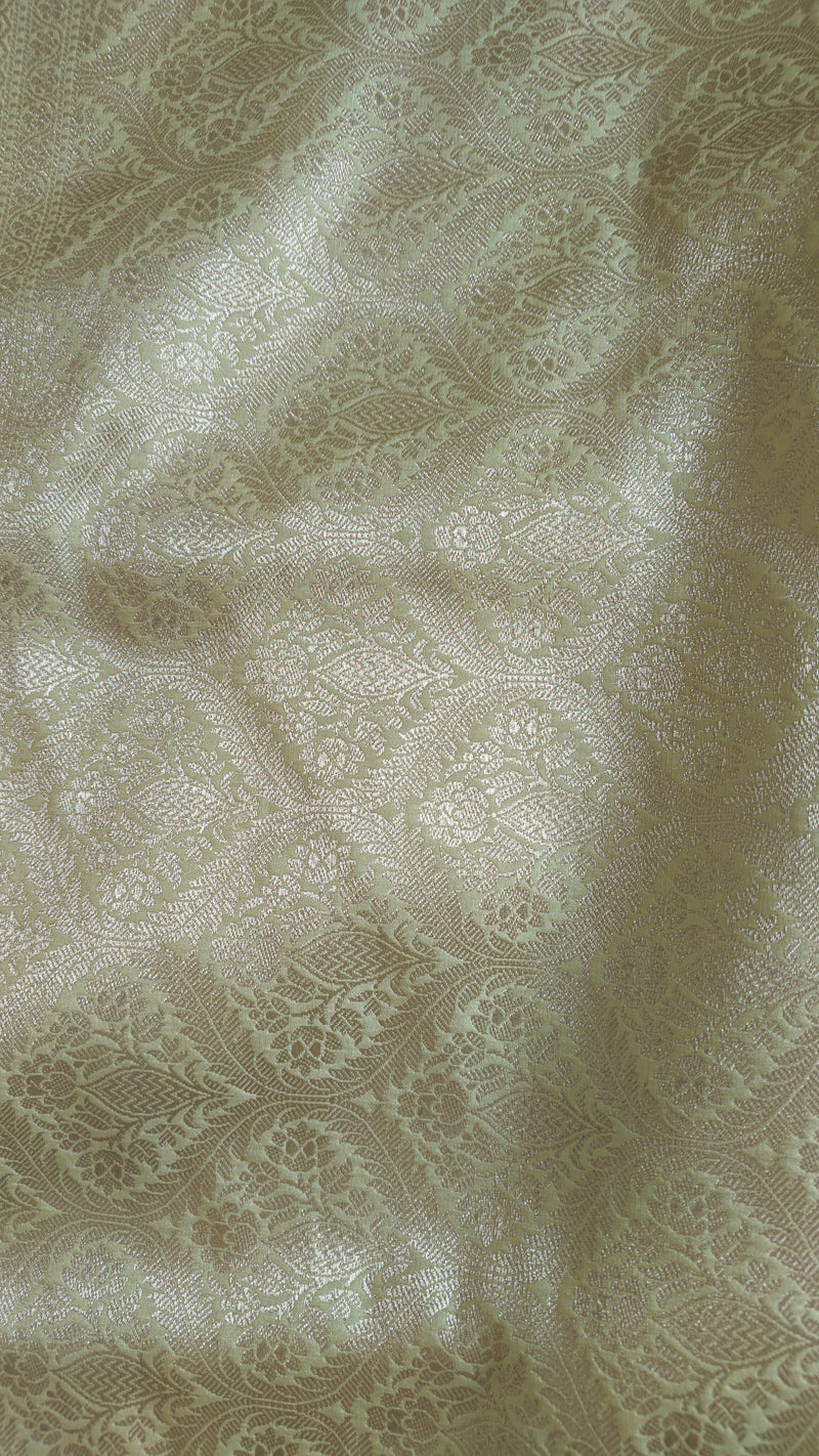 Pastel Green Tanchoi Silk Saree