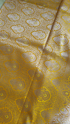 Yellow Mashru Katan Tanchoi Banarasi Saree
