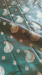 Dark Green Luxury Banarasi Silk Saree