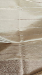 Pastel Katan Silk Tanchoi Saree with Zari Meenakari