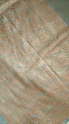 Pastel Green Saree with Delicate Booti