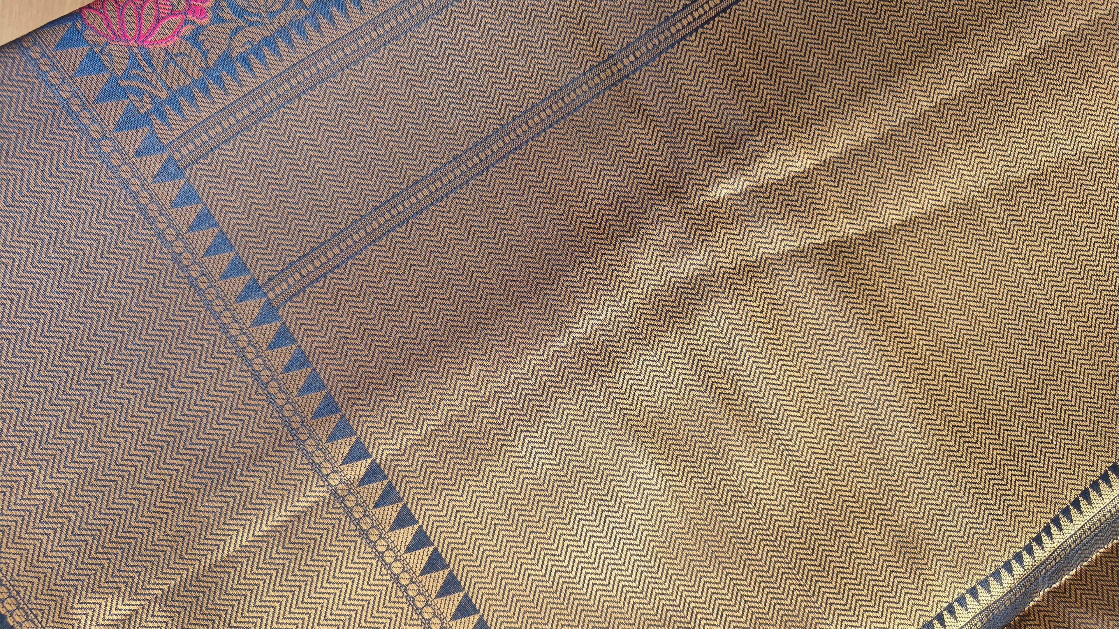 Banarasi Silk Saree with Meenakari Floral Weave
