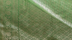 Green Georgette Saree with Banarasi Design Weave