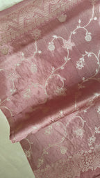 Designer Onion Pink Butter Crepe Saree