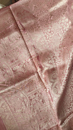 Designer Onion Pink Butter Crepe Saree