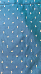 Peacock Blue Silk Booti Saree