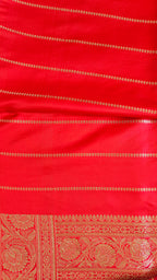 Pink Katan Tanchoi Silk Saree