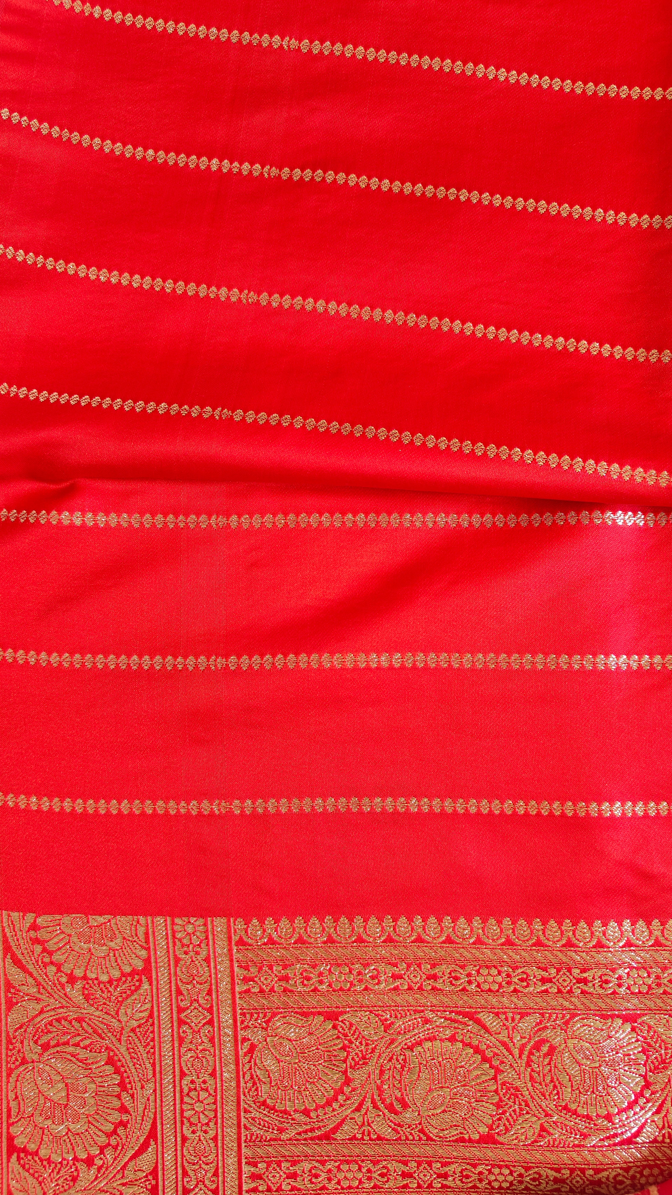 Pink Katan Tanchoi Silk Saree