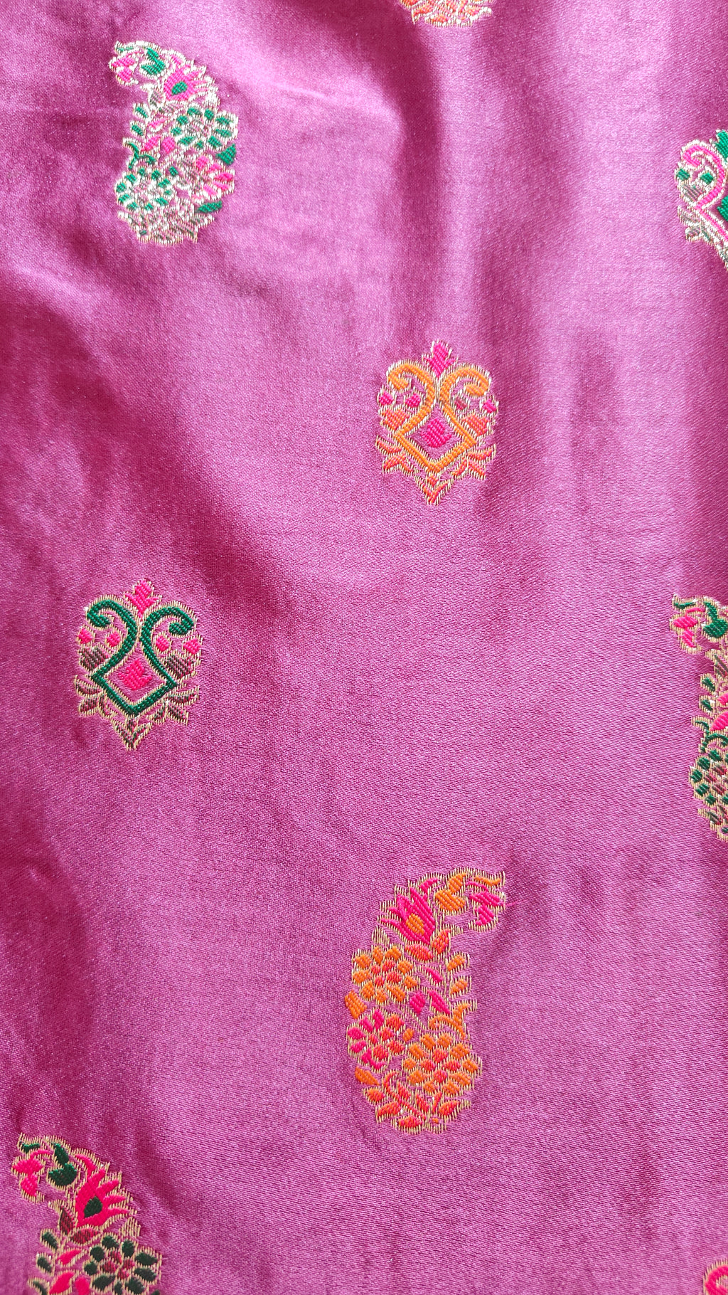 Deep plum Pashmina Resham
