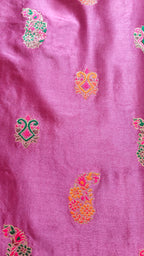 Deep plum Pashmina Resham