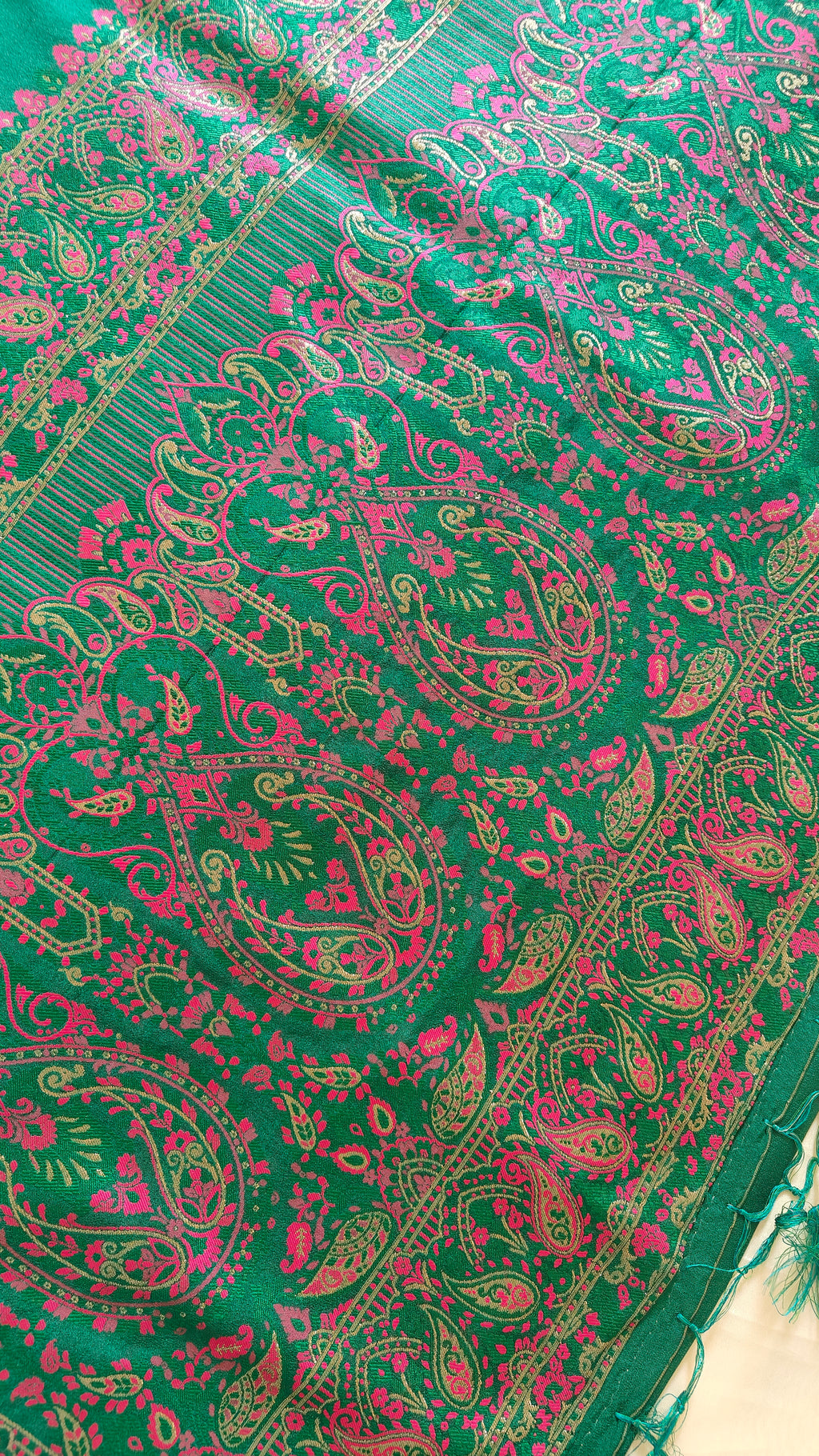 Bottle Green Banarasi Silk Saree