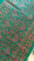Bottle Green Banarasi Silk Saree