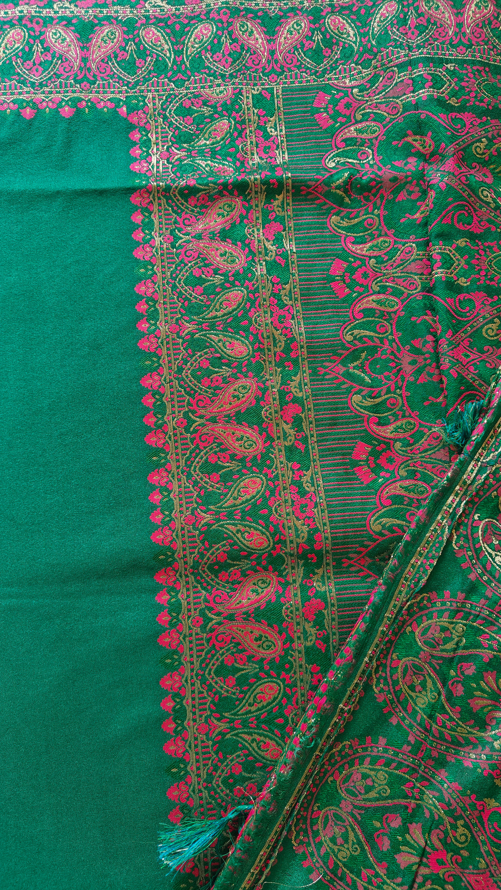 Bottle Green Banarasi Silk Saree