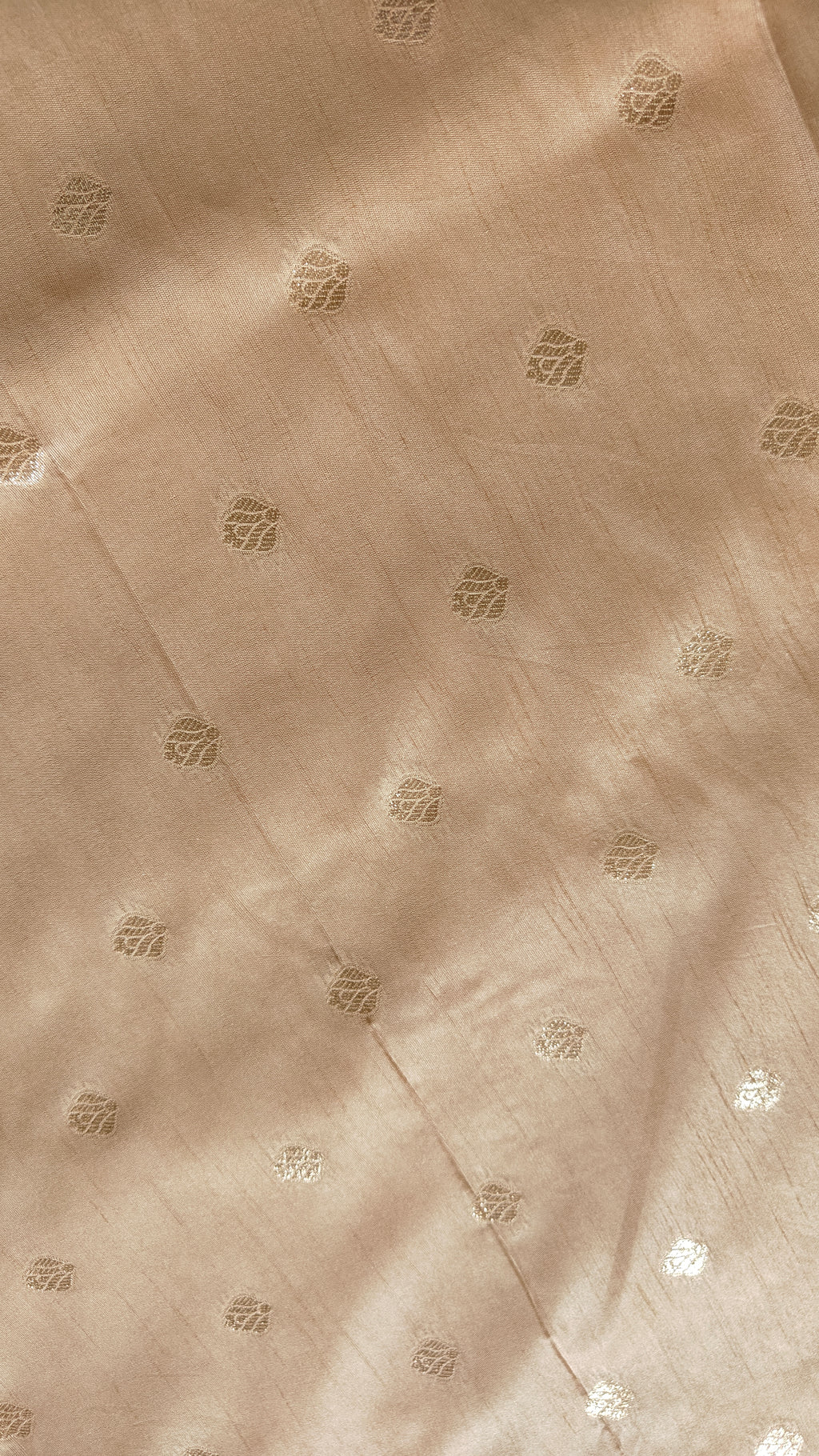 Cream Banarasi Zari Booti Silk