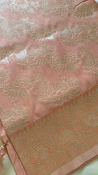 Light Orange Zari Weave