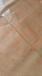 Light Orange Zari Weave