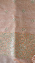 Light Orange Zari Weave
