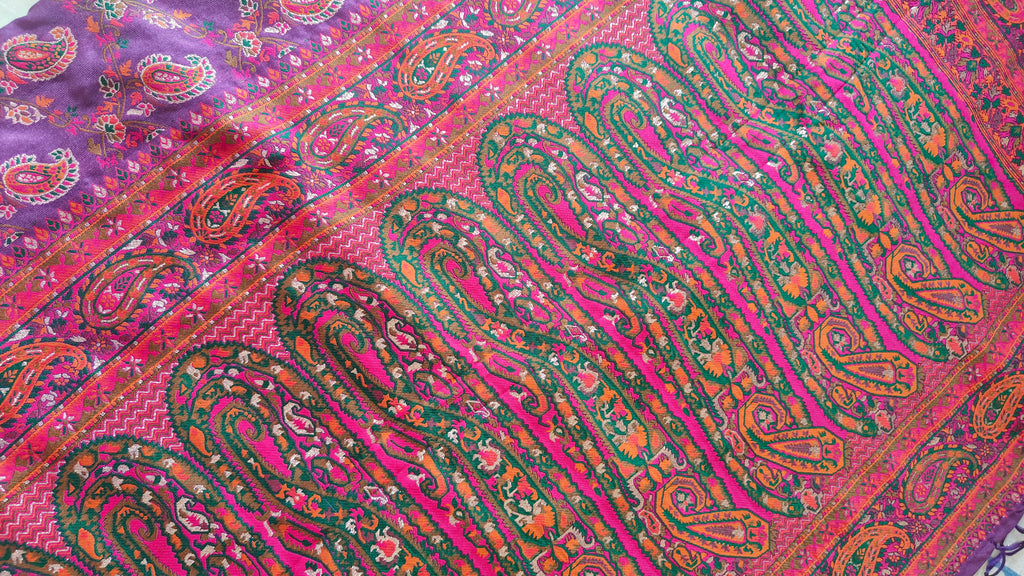 Purple Banarasi Aambi Banarasi Silk