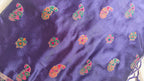 Dark Purple Pashmina Resham Saree
