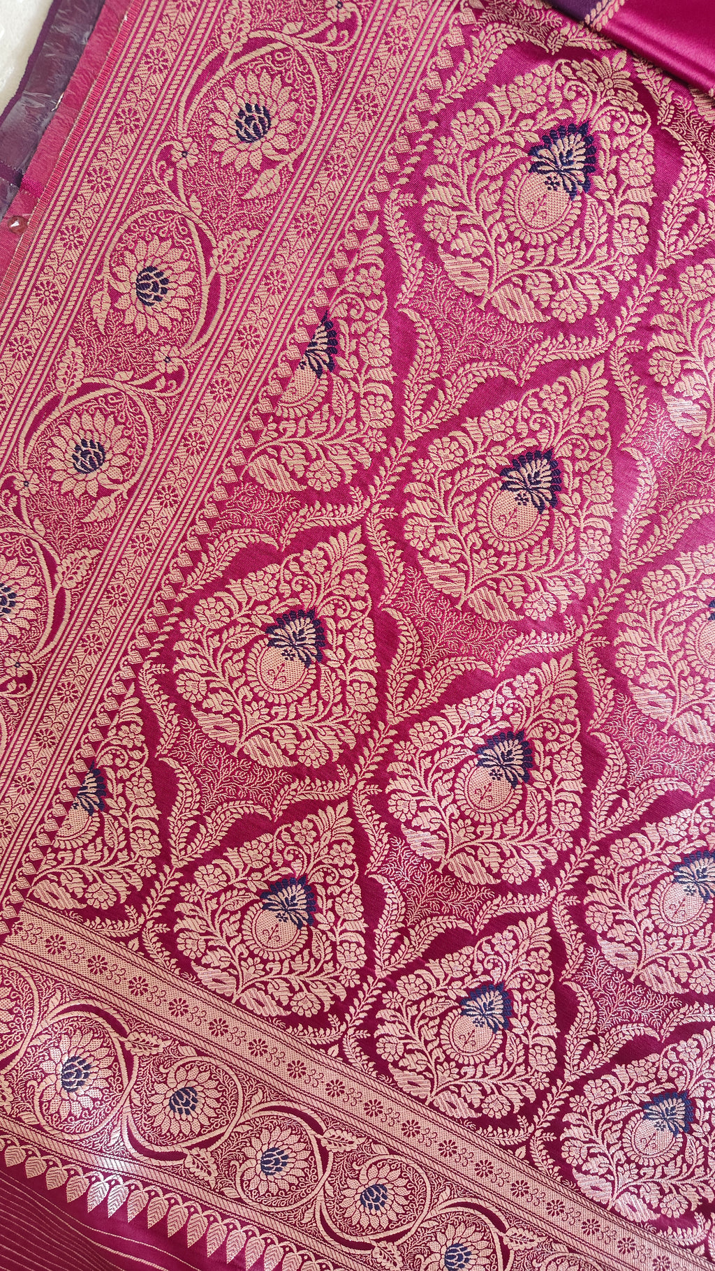Purple Pink Leheriya Saree