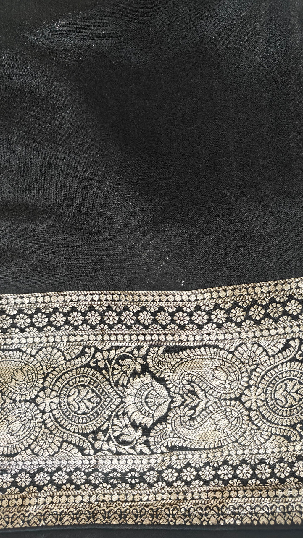 Black Georgette Zari Jaal Saree