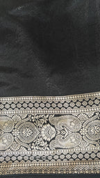 Black Georgette Zari Jaal Saree