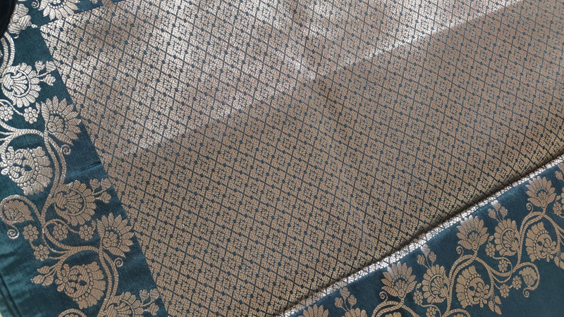 Charcoal Booti Banarasi Silk Saree