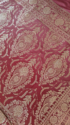 Wine Silk Saree with Booti