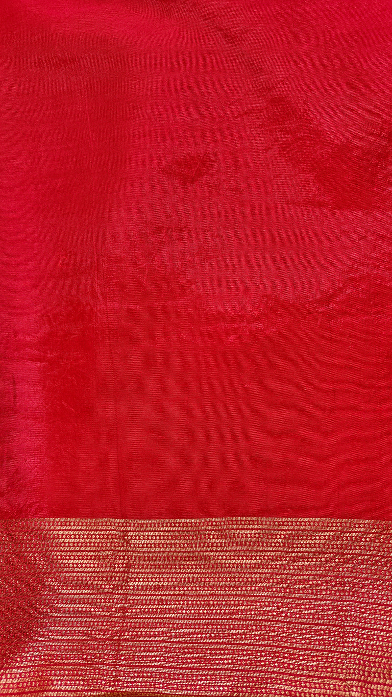 Pink Dual Tone Shimmer Saree