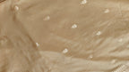 Cream Butter Crepe Designer Saree