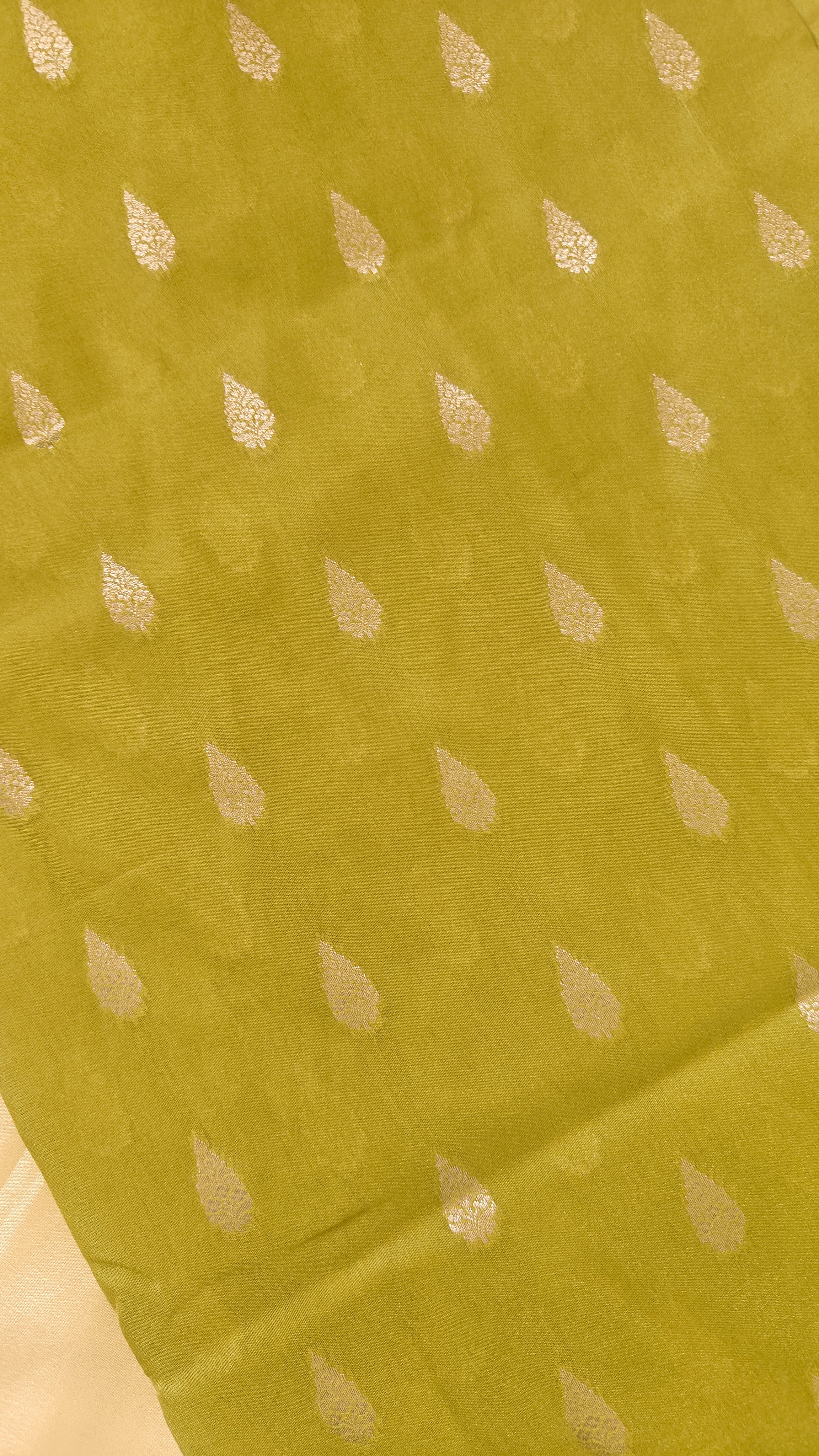 Parrot Green and Pink Silk Saree