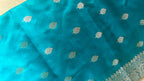 Ferozi Booti Silk Saree