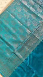 Ferozi Booti Silk Saree