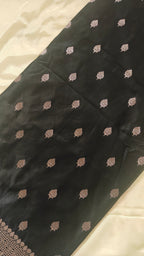 Black Booti Silk Saree