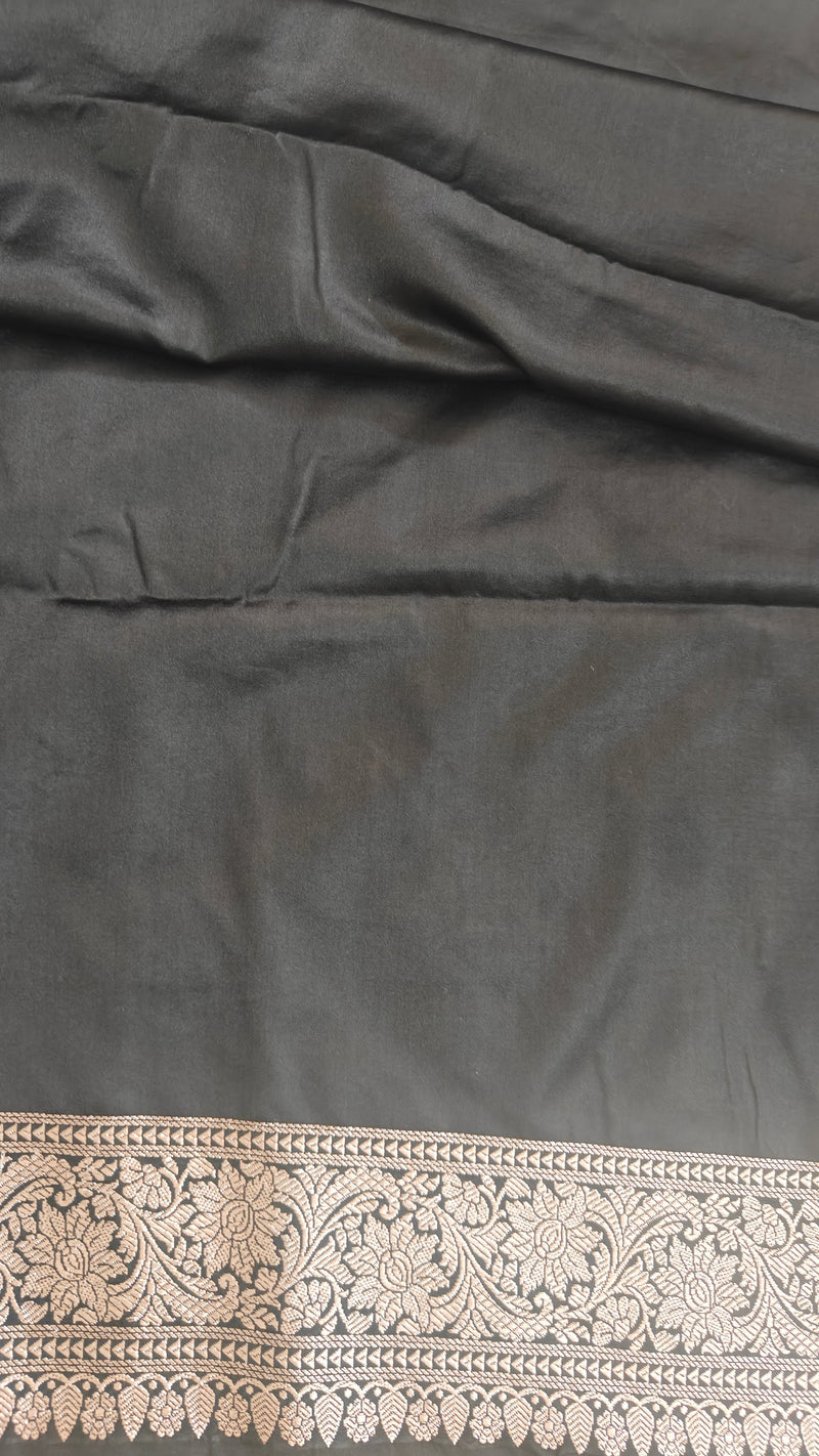 Black Booti Silk Saree