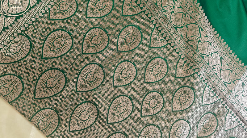 Green Katan Silk Saree