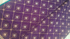 Purple-Green Contrast Silk Saree