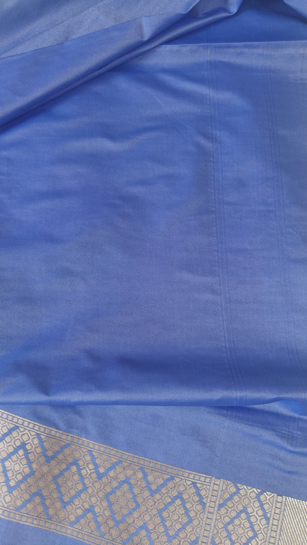 Lavender  Floral Jaal Katan Silk