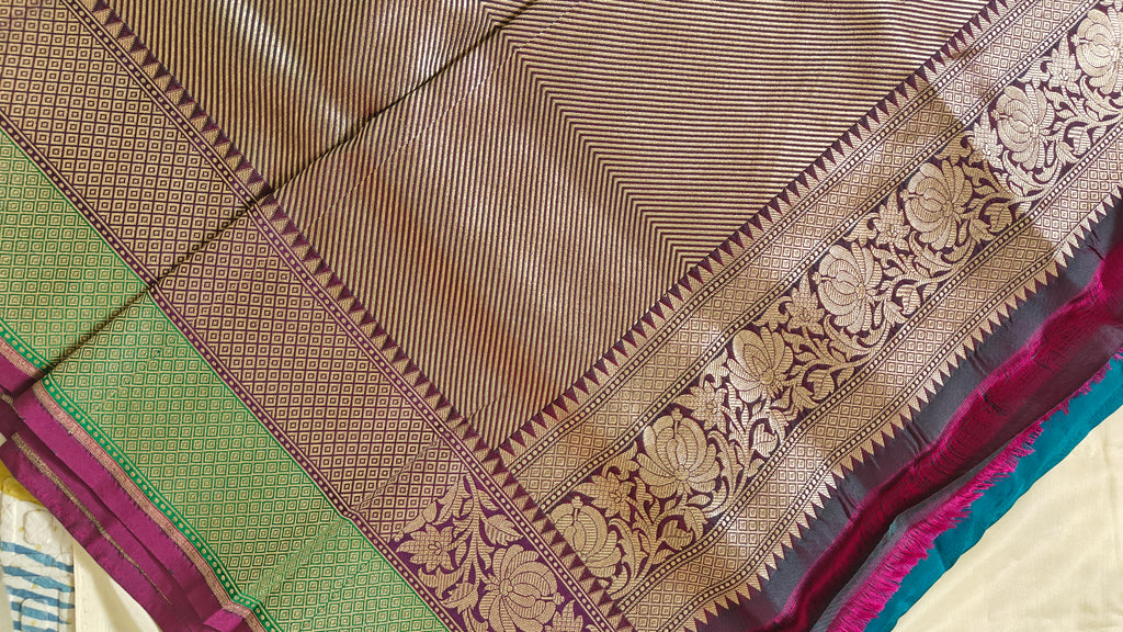 Turquoise Silk Saree