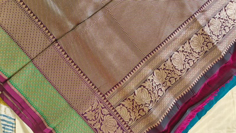 Turquoise Silk Saree
