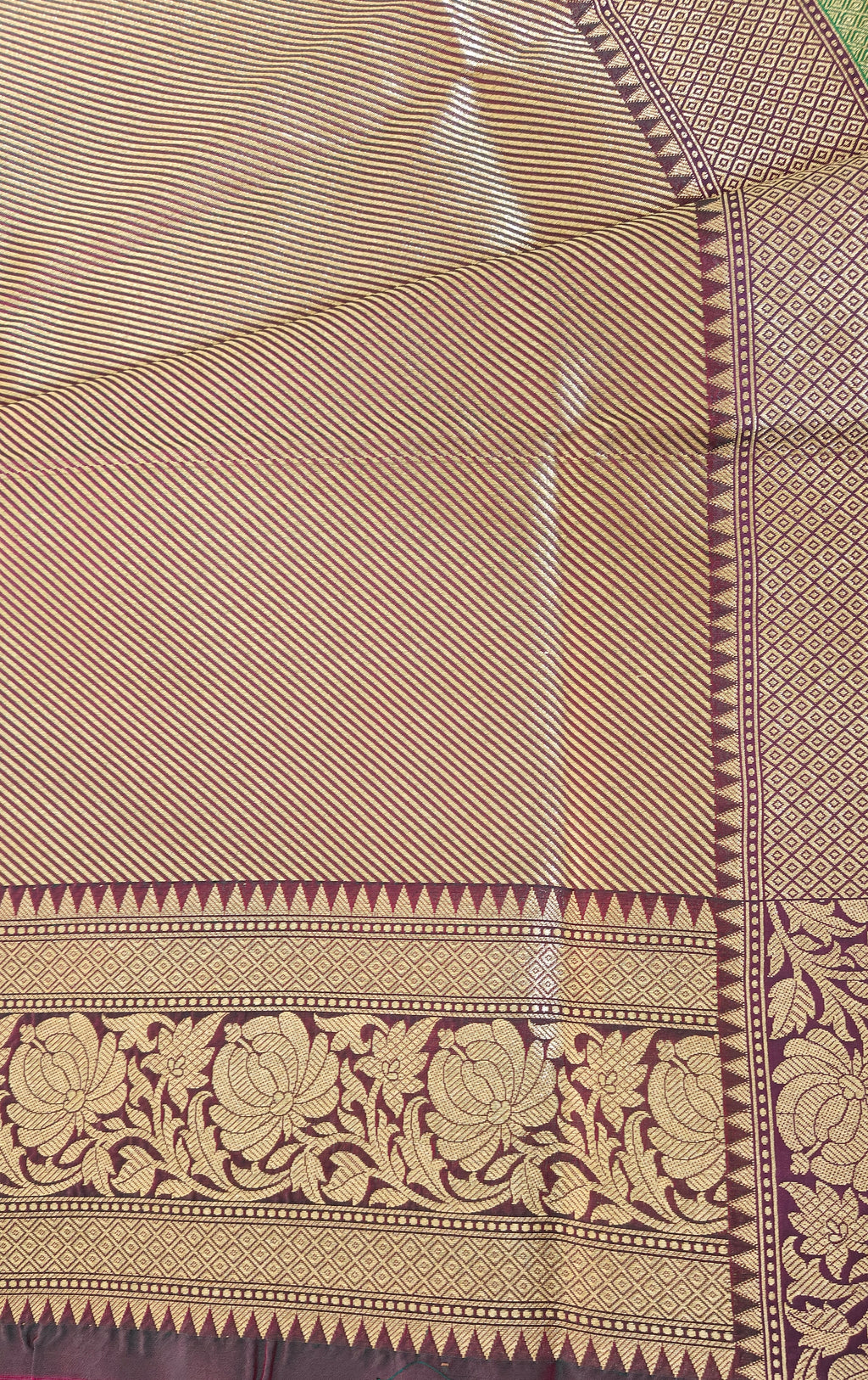 Turquoise Silk Saree