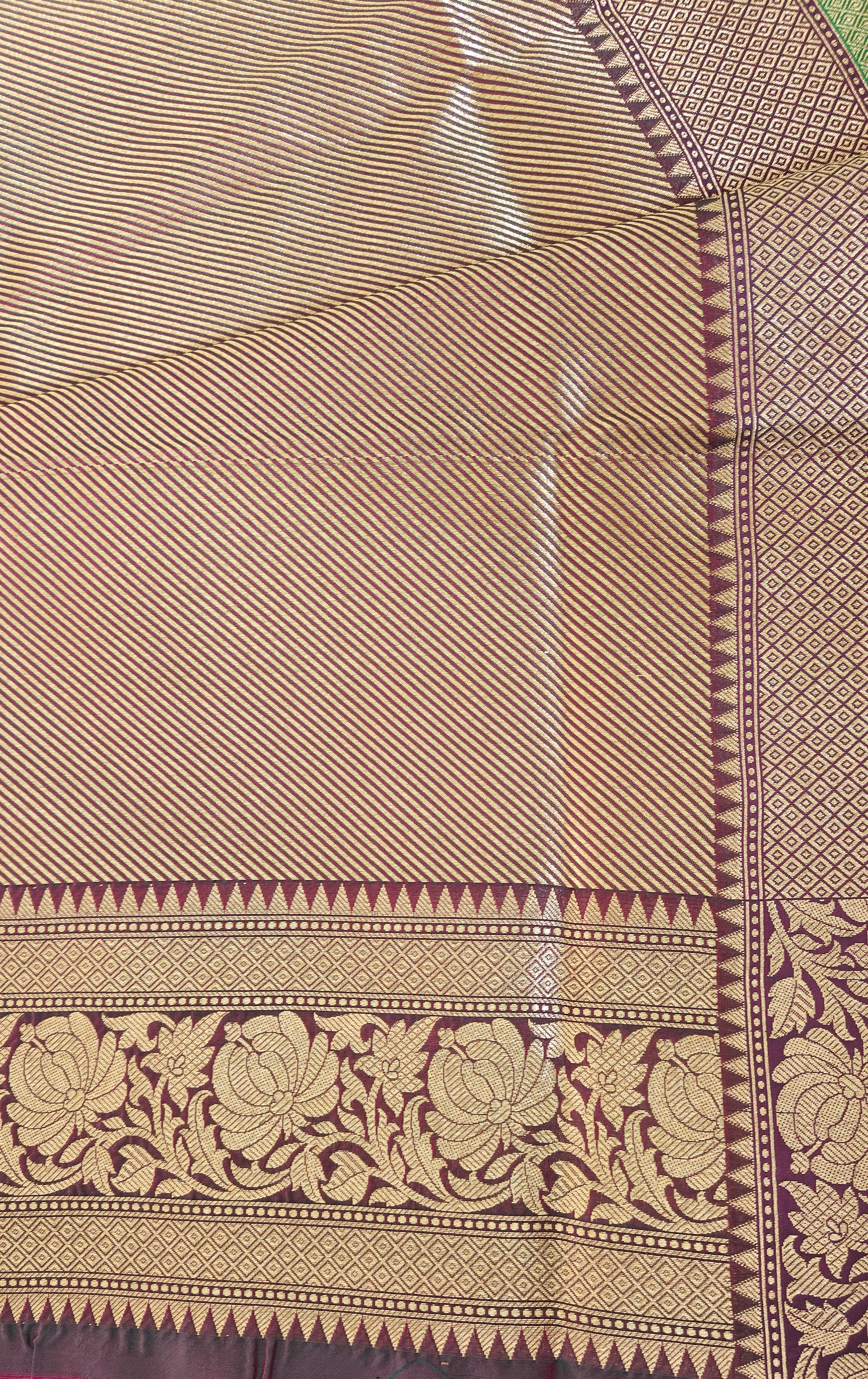 Turquoise Silk Saree